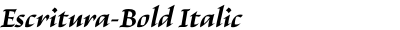 Escritura-Bold Italic